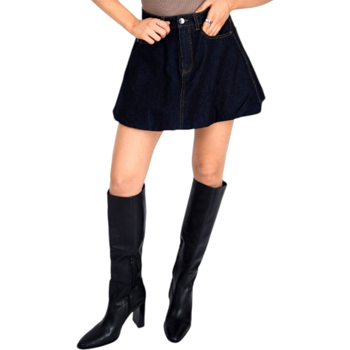 Dark Denim Mini Skirt