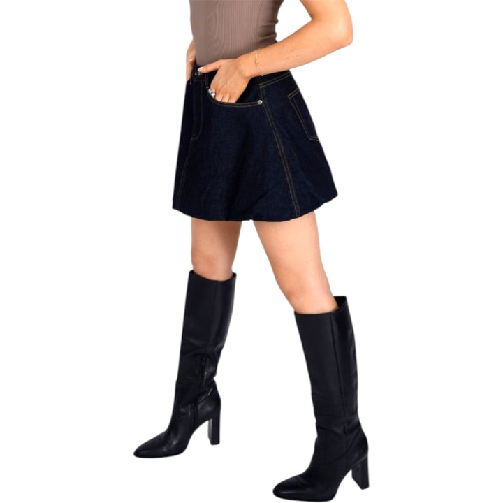 Dark Denim Mini Skirt