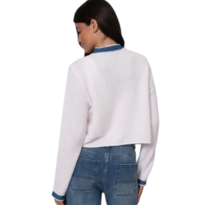 RD Style Jazzlyn Long Sleeve Denim Combo Cardigan