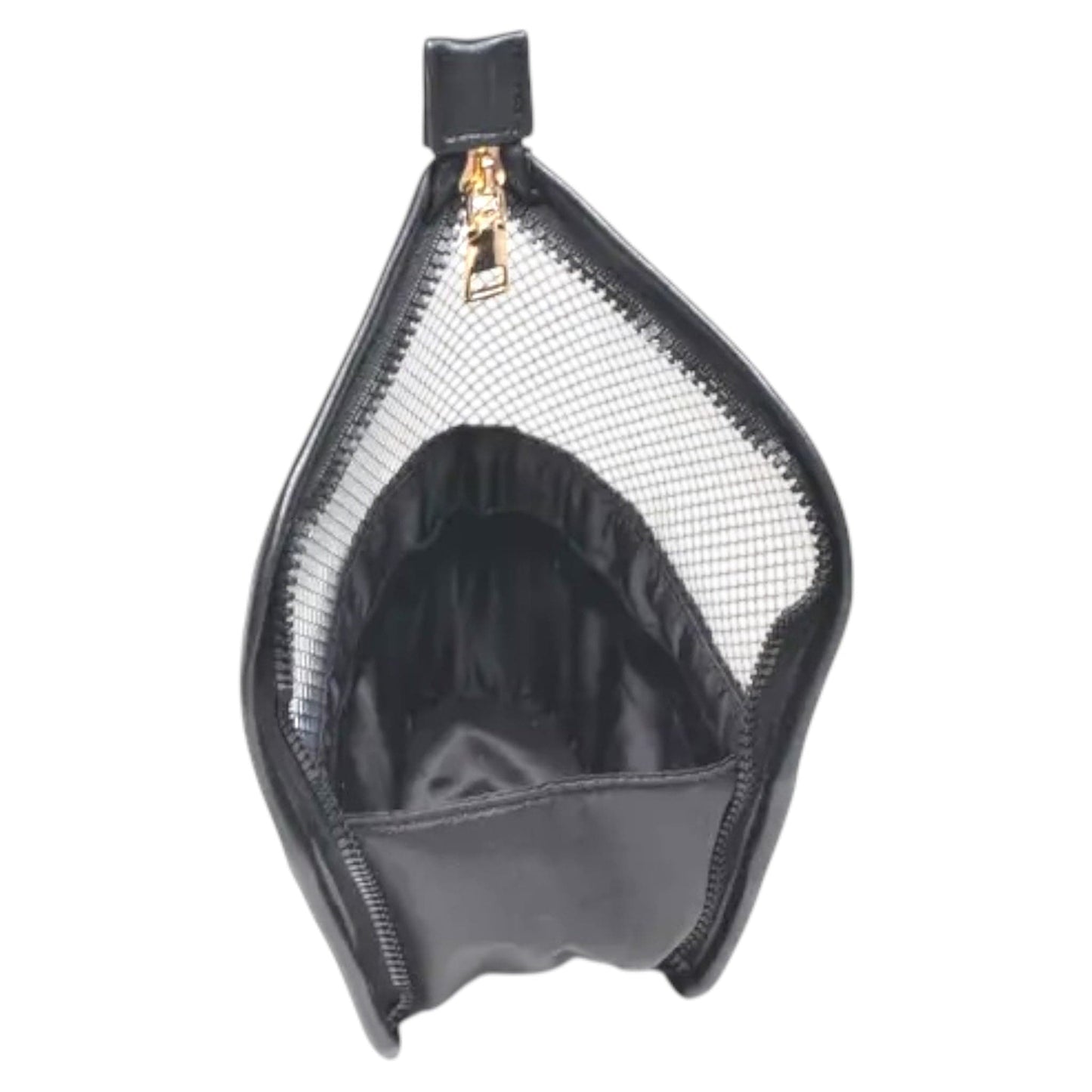 Black Quilted Nylon Makeup Brush Holder