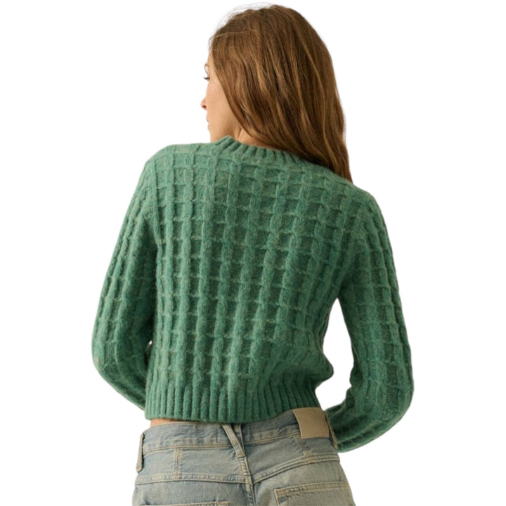 Cable Knit Button-Up Cardigan Sweater