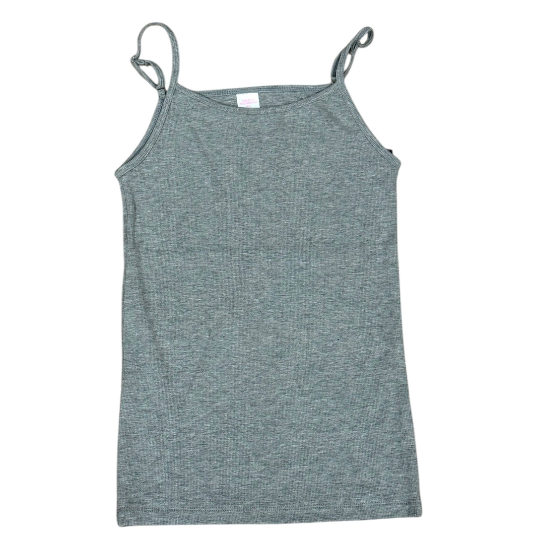 Grey Soft Ribbed Cami with Adjustable Straps