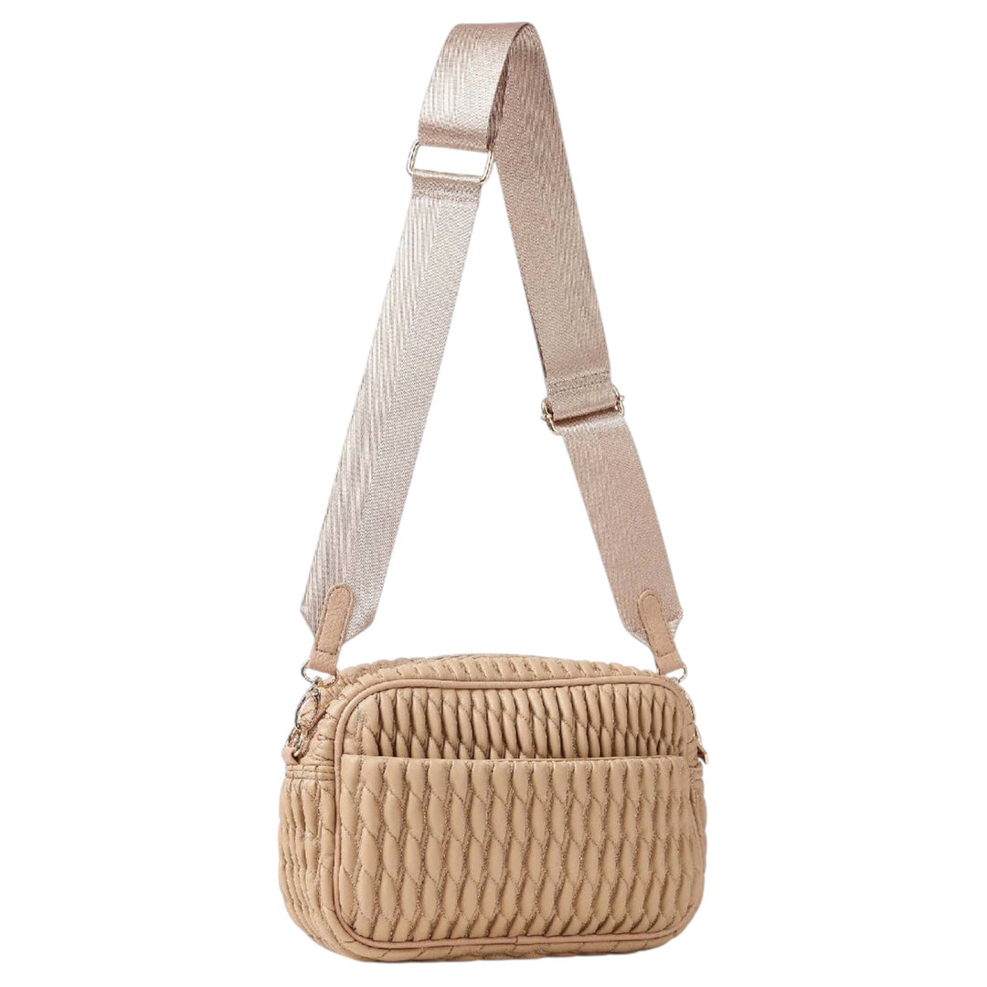 Twisted Vegan leather Cargo Camera Crossbody Bag