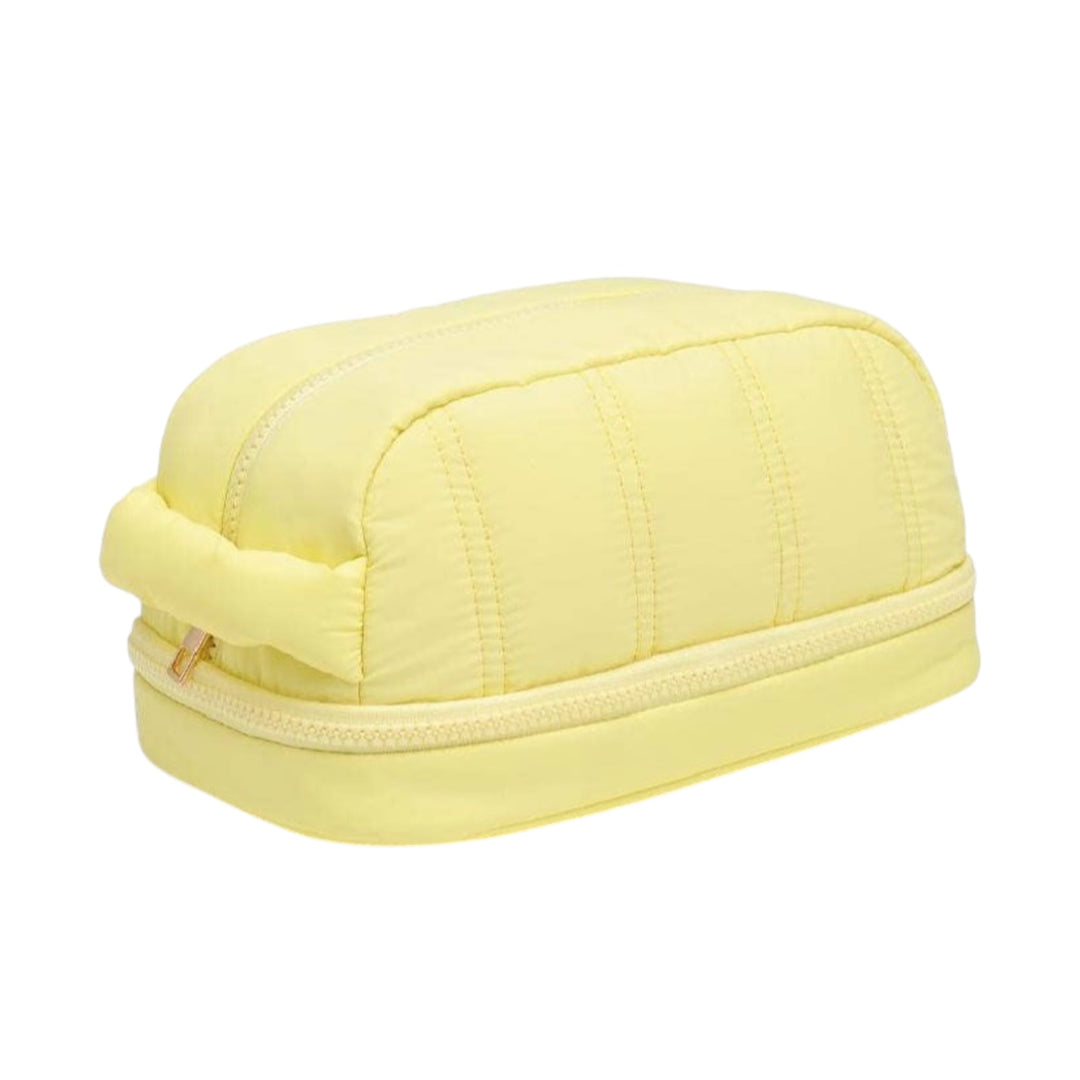 Butter Yellow Nylon Dopp Kit