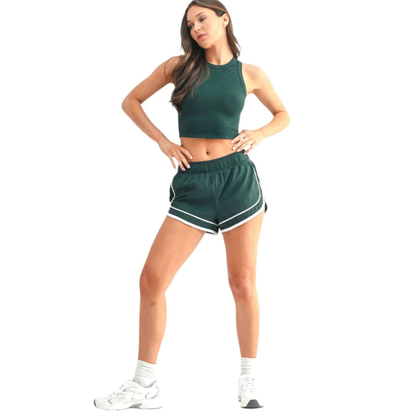 Green/White Dolphin Shorts