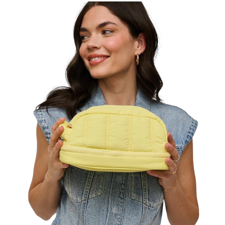 Butter Yellow Nylon Dopp Kit