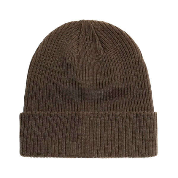 Dark Brown Cotton Knitted Beanie
