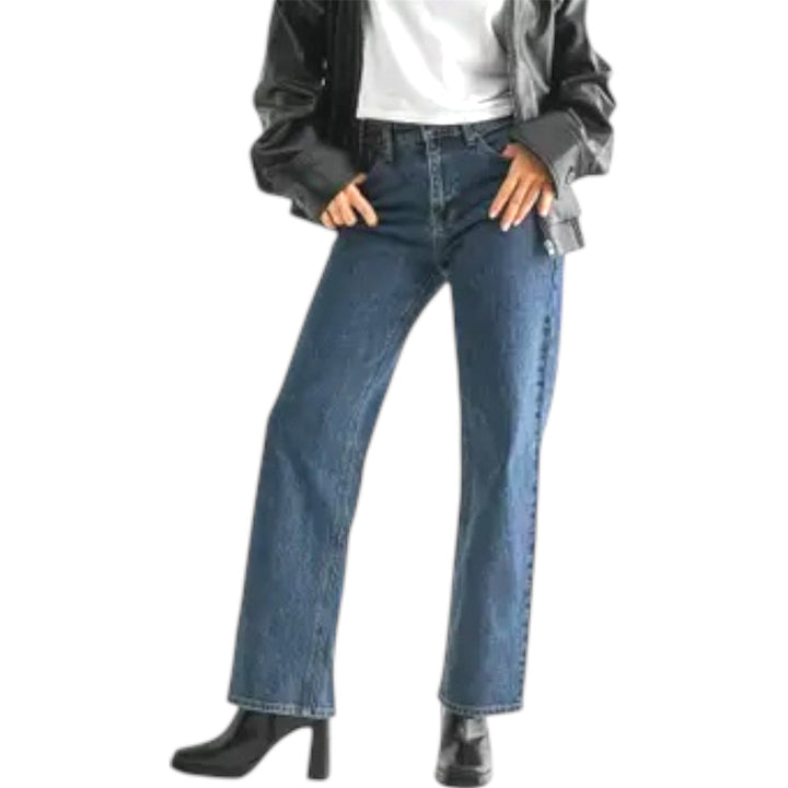 Vintage Straight Leg Dark Jeans