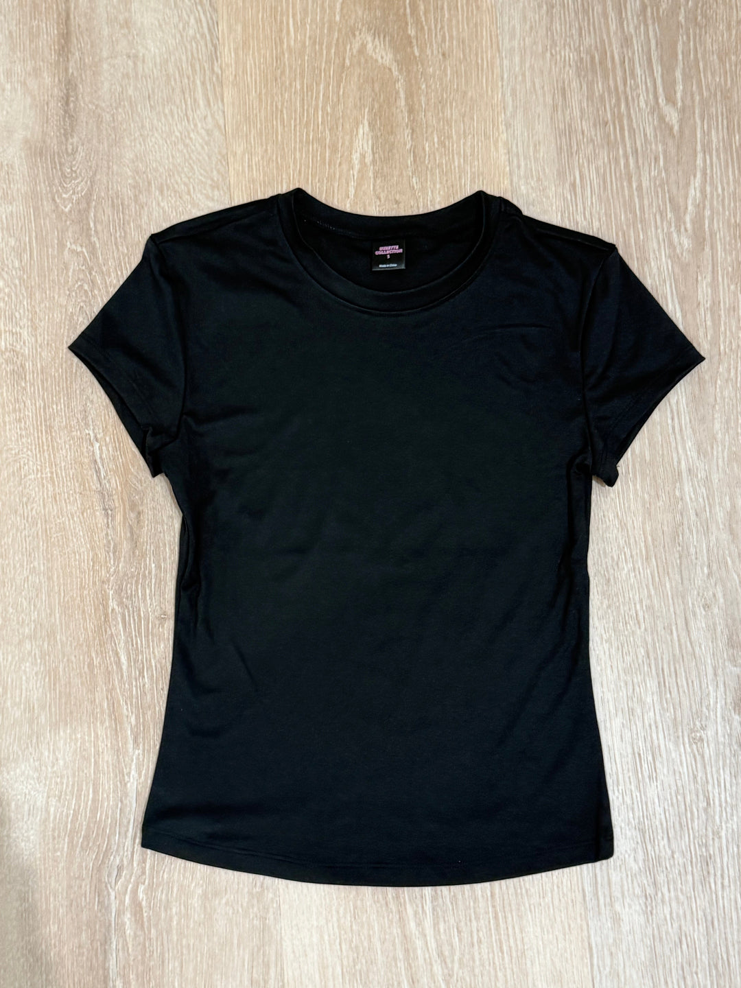 Black Smooth Seamless Teeshirt