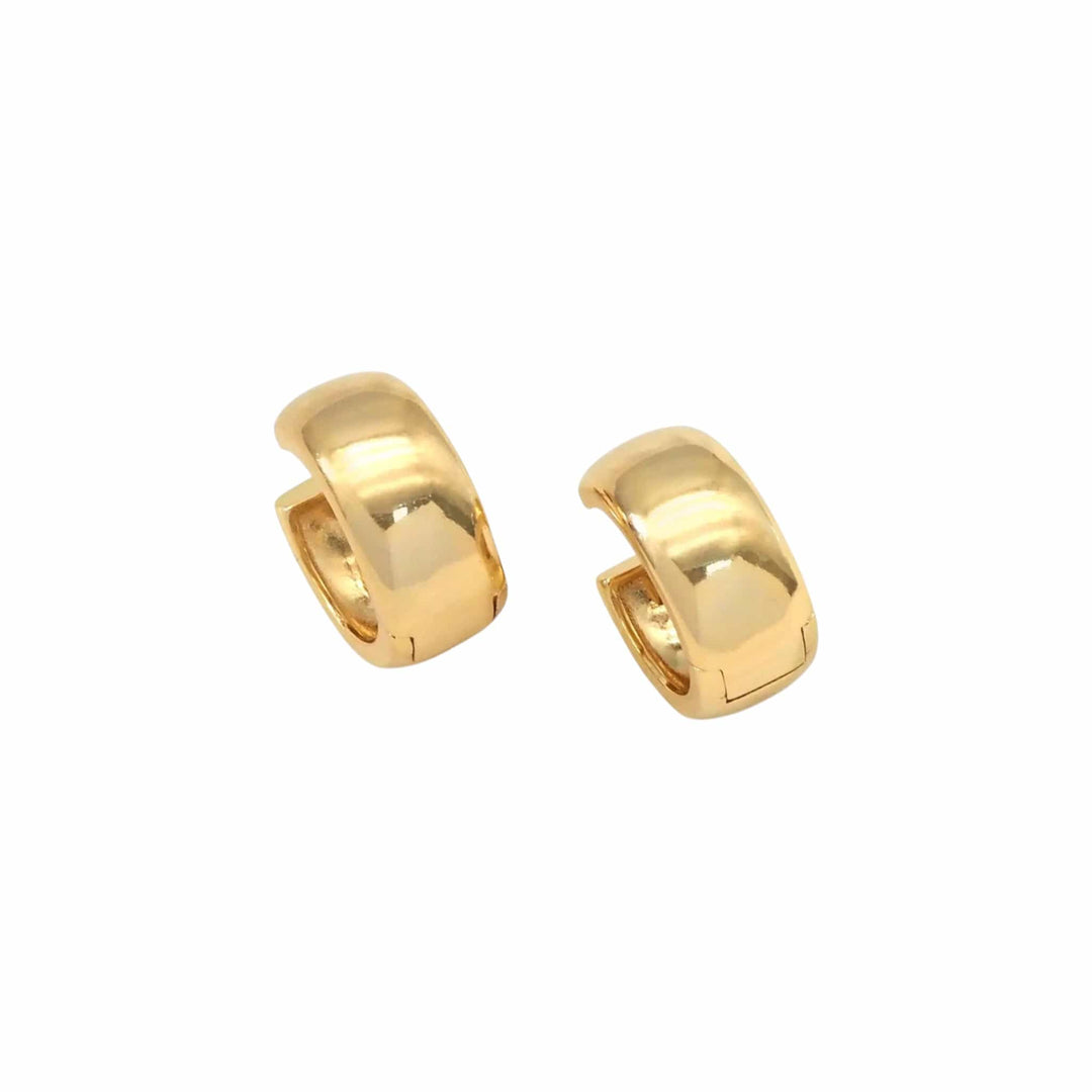 Gold Thick Hoop Earrings