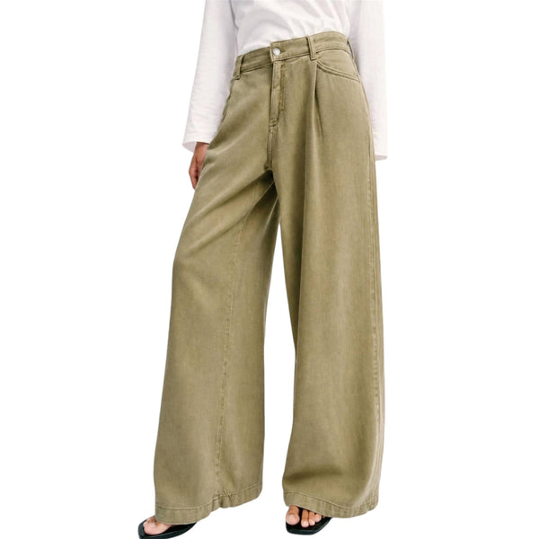 Olive Wide Leg Vintage Pants
