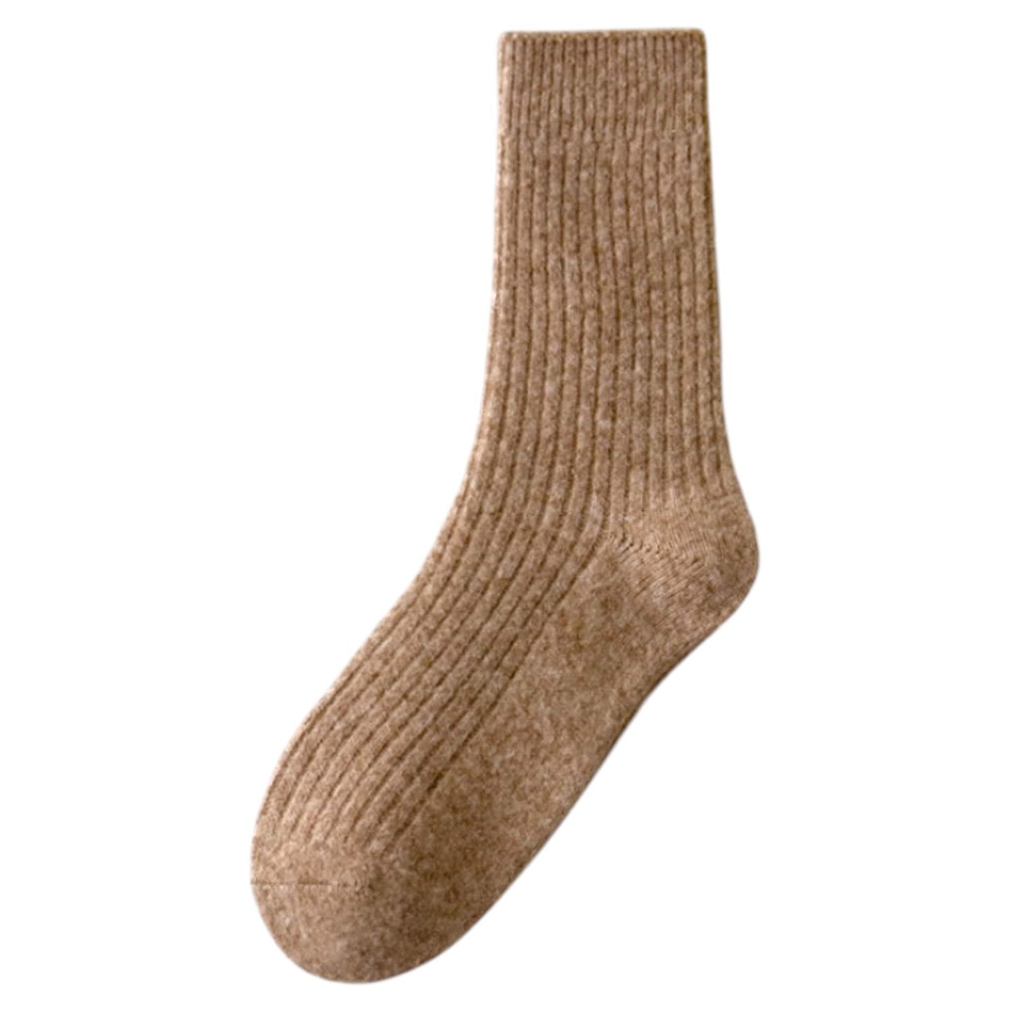 Thickened Solid Color Wool Blend Socks