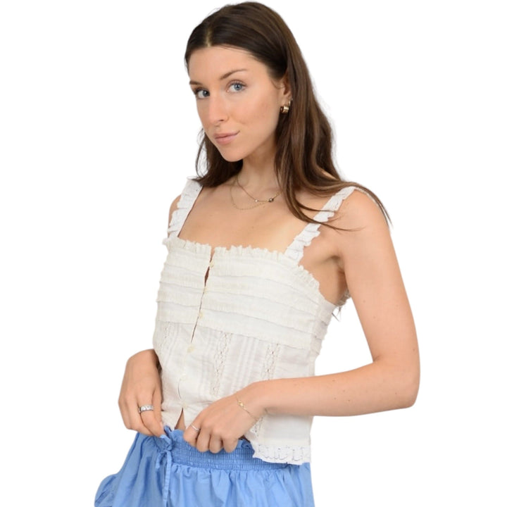 White Boho Chic Cami