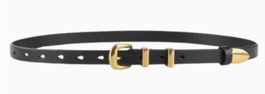 Sleek and Chic Vegan Leather Belt Available in Black, Brown and White