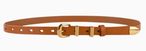 Sleek and Chic Vegan Leather Belt Available in Black, Brown and White