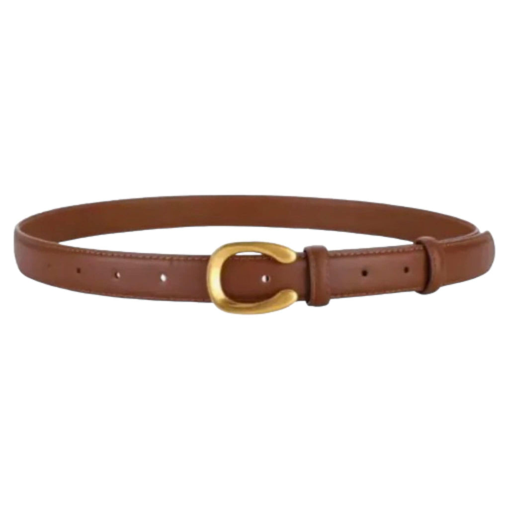 Small Horseshoe Belt Available in Black, White and Brown  display picture 1