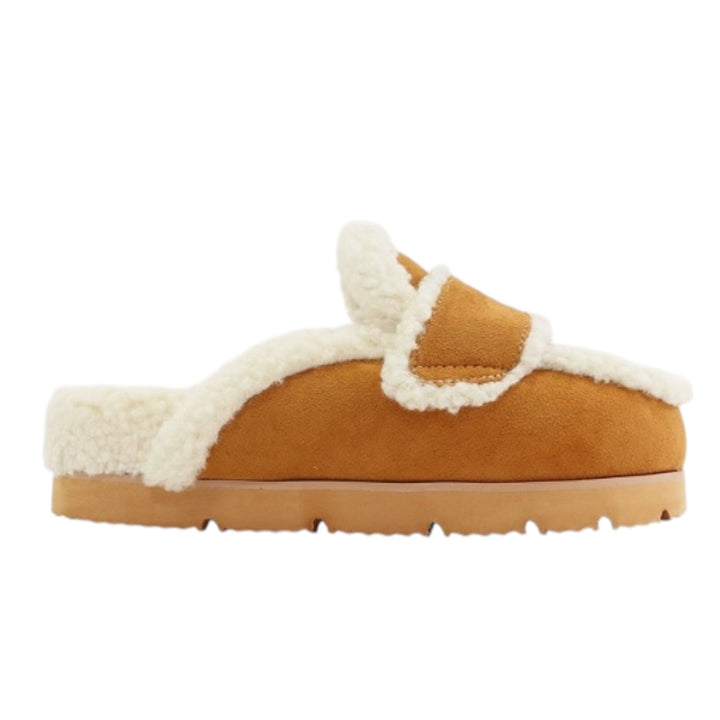 Tan Mule Slippers