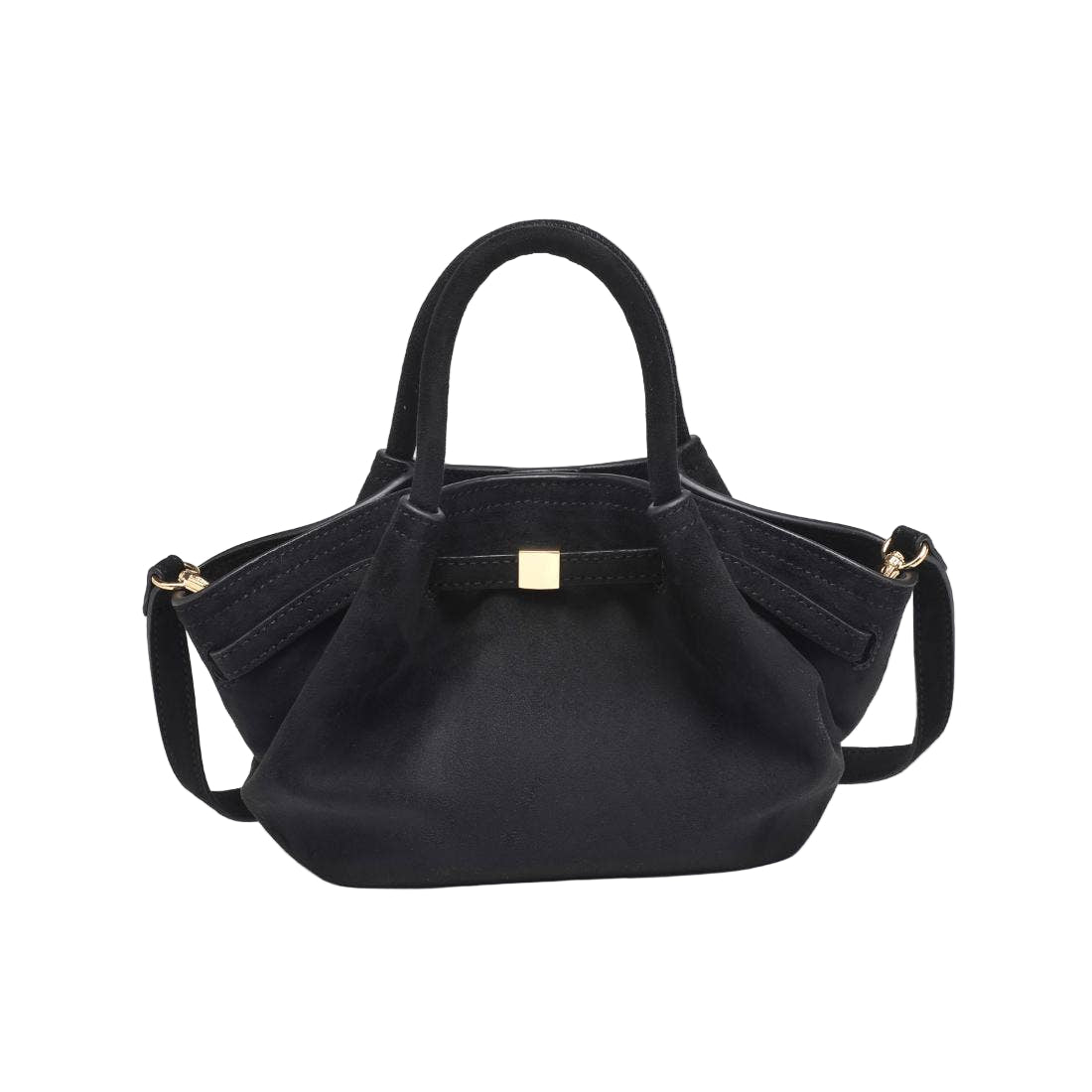 Black Mini Vegan Leather Crossbody Purse