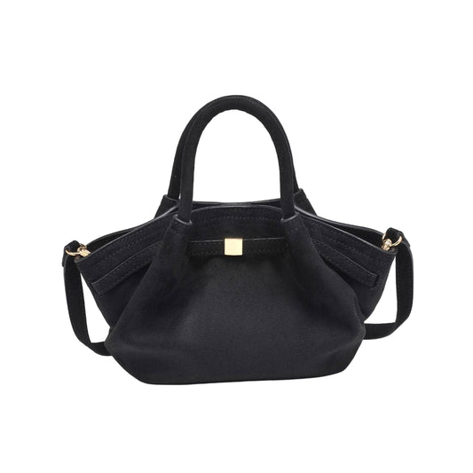 Black Mini Vegan Leather Crossbody Purse