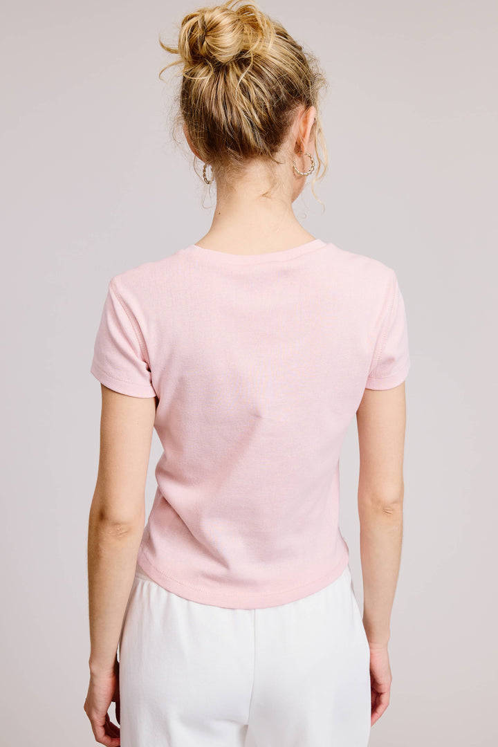 Baby Pink Short Sleeve Baby Tee