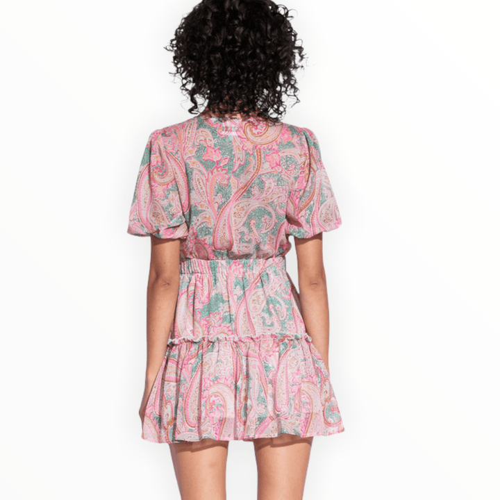 Boho Print cut out Dress